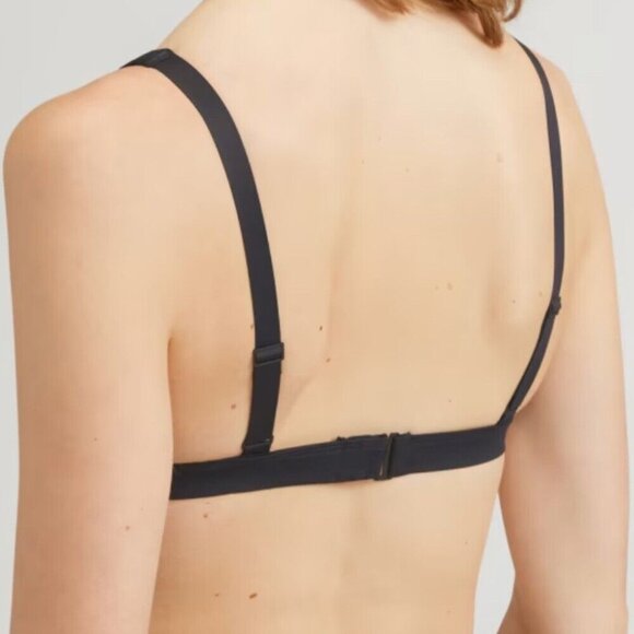 Everlane Women's NWT Black The ReNew Plunge Triangle Swim Top‎ XL/C40.5 - Picture 9 of 11